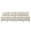 Mirod Modular 4-Piece Sofa with Storage,Free Arrangement,Stylish Pillow and Cushion Design,Comfortable Seating with Sturdy Frame