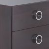 Elms Espresso Finish Accent Table